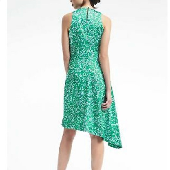 BANANA REPUBLIC RACER NECK ASYMMETRICAL DRESS - Picture 2 of 8